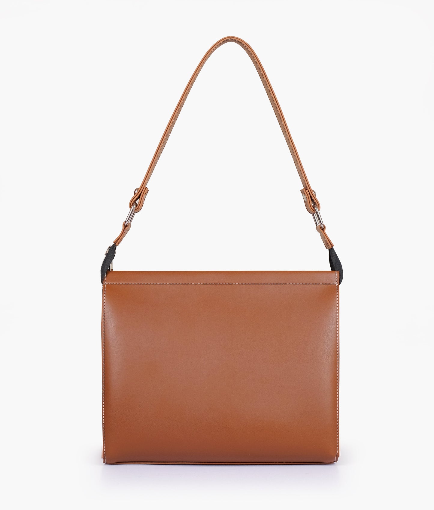 Brown suede trio twist handbag