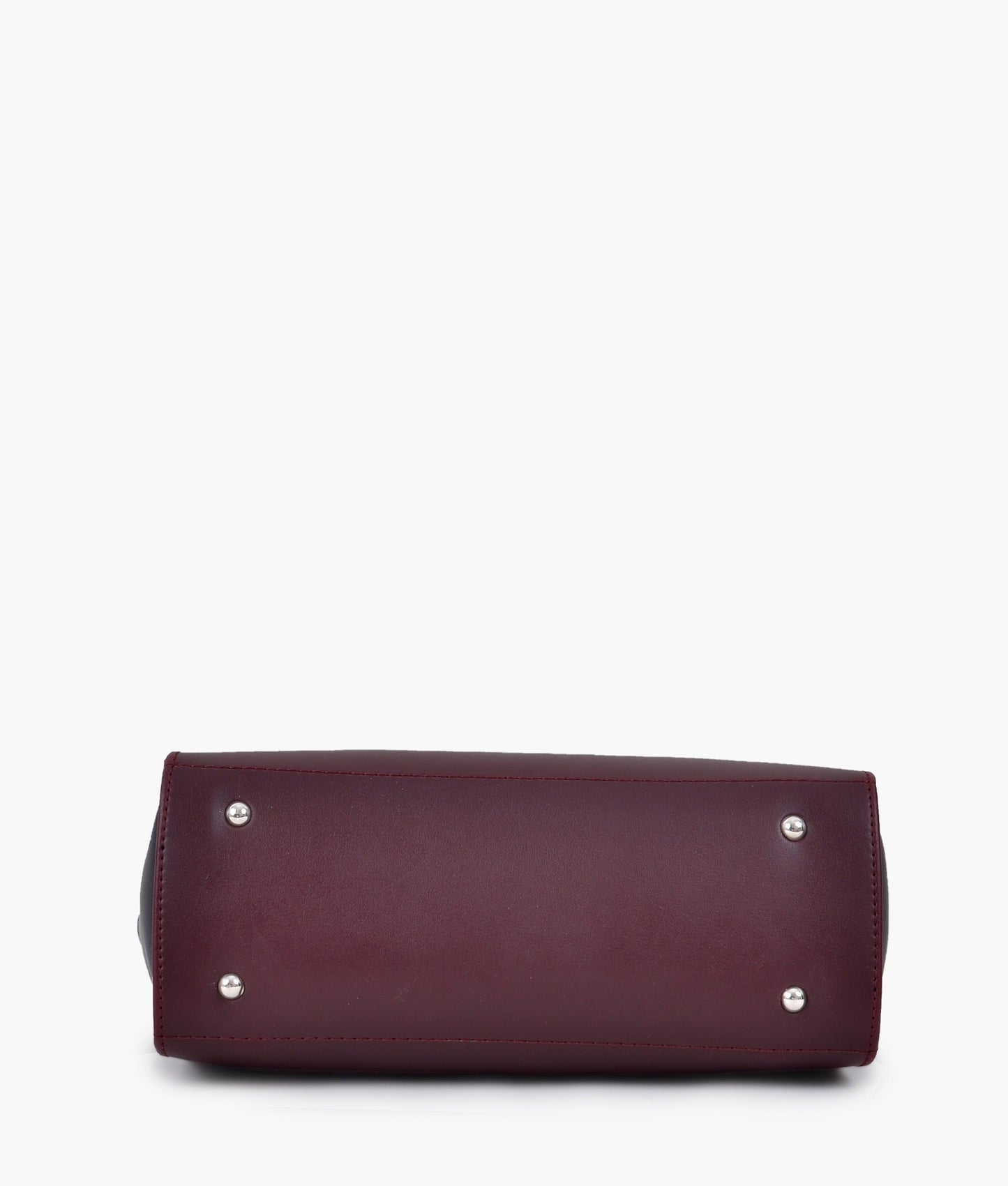 Burgundy classic top-handle bag