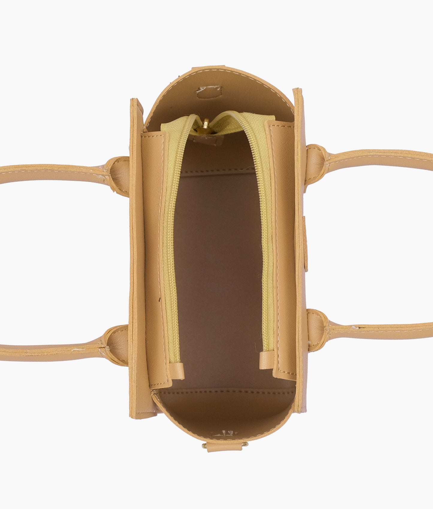 Coffee top-handle mini handbag