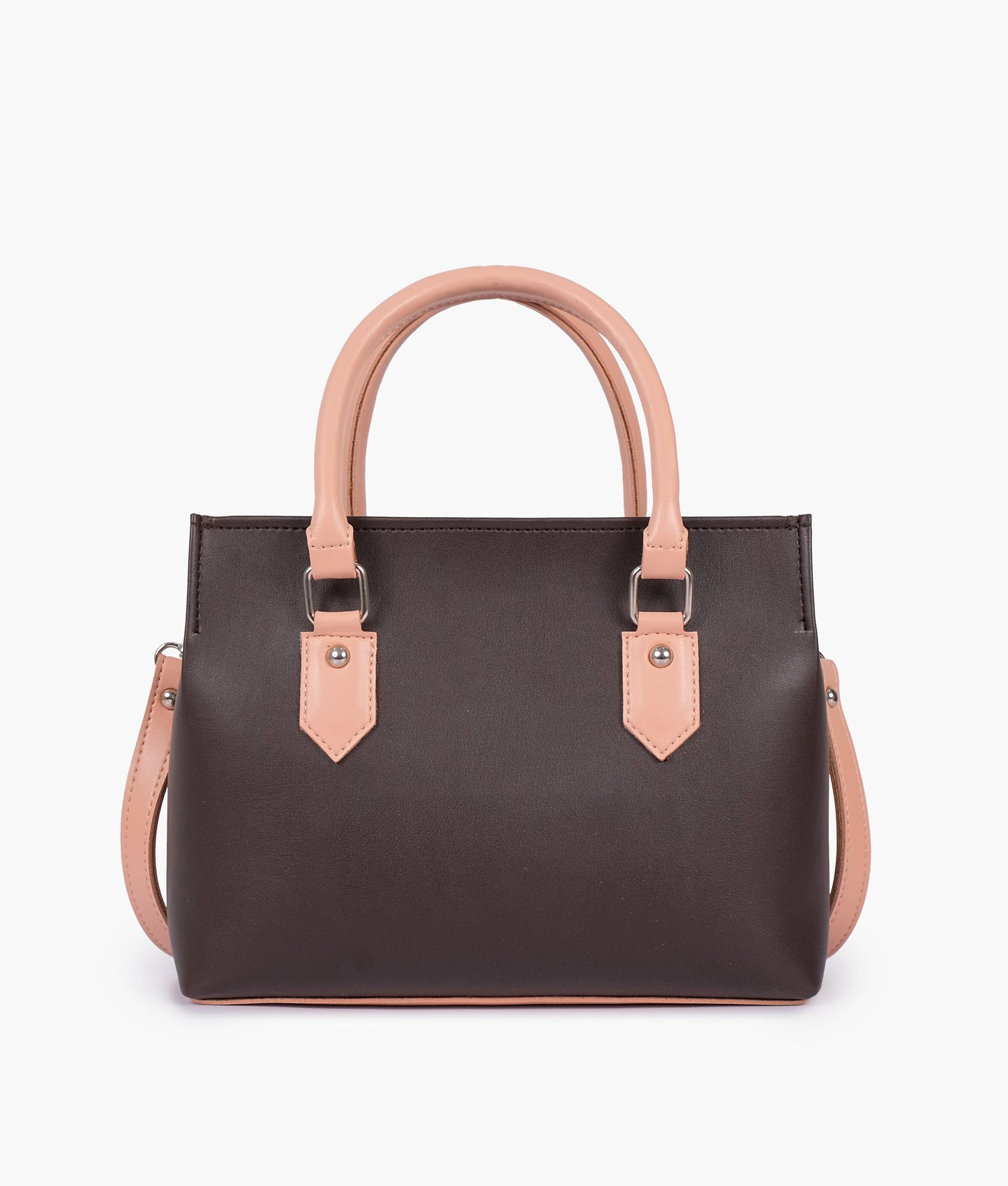Dark brown small satchel bag
