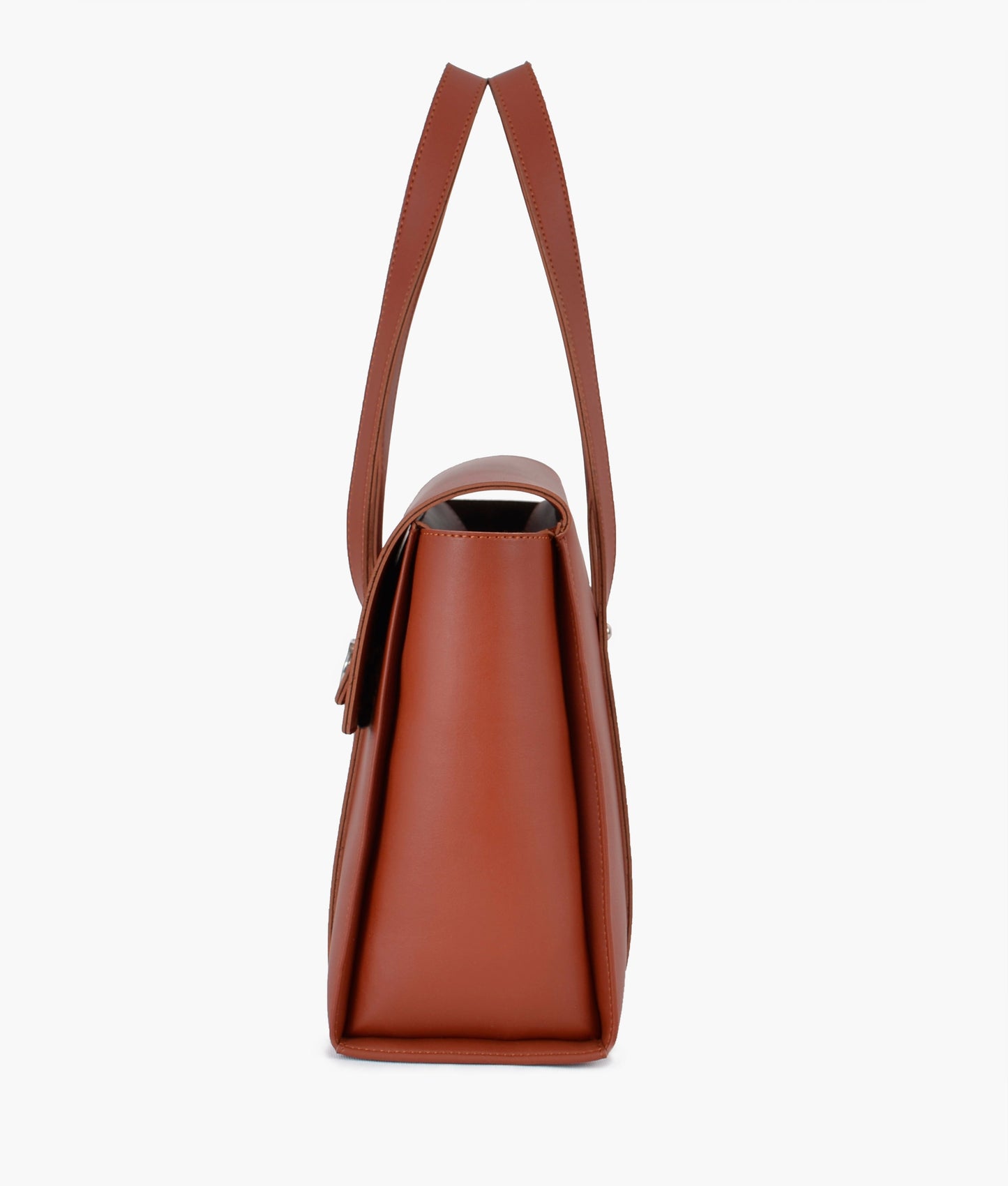Rust carry-all satchel bag