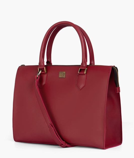 Red workplace handbag