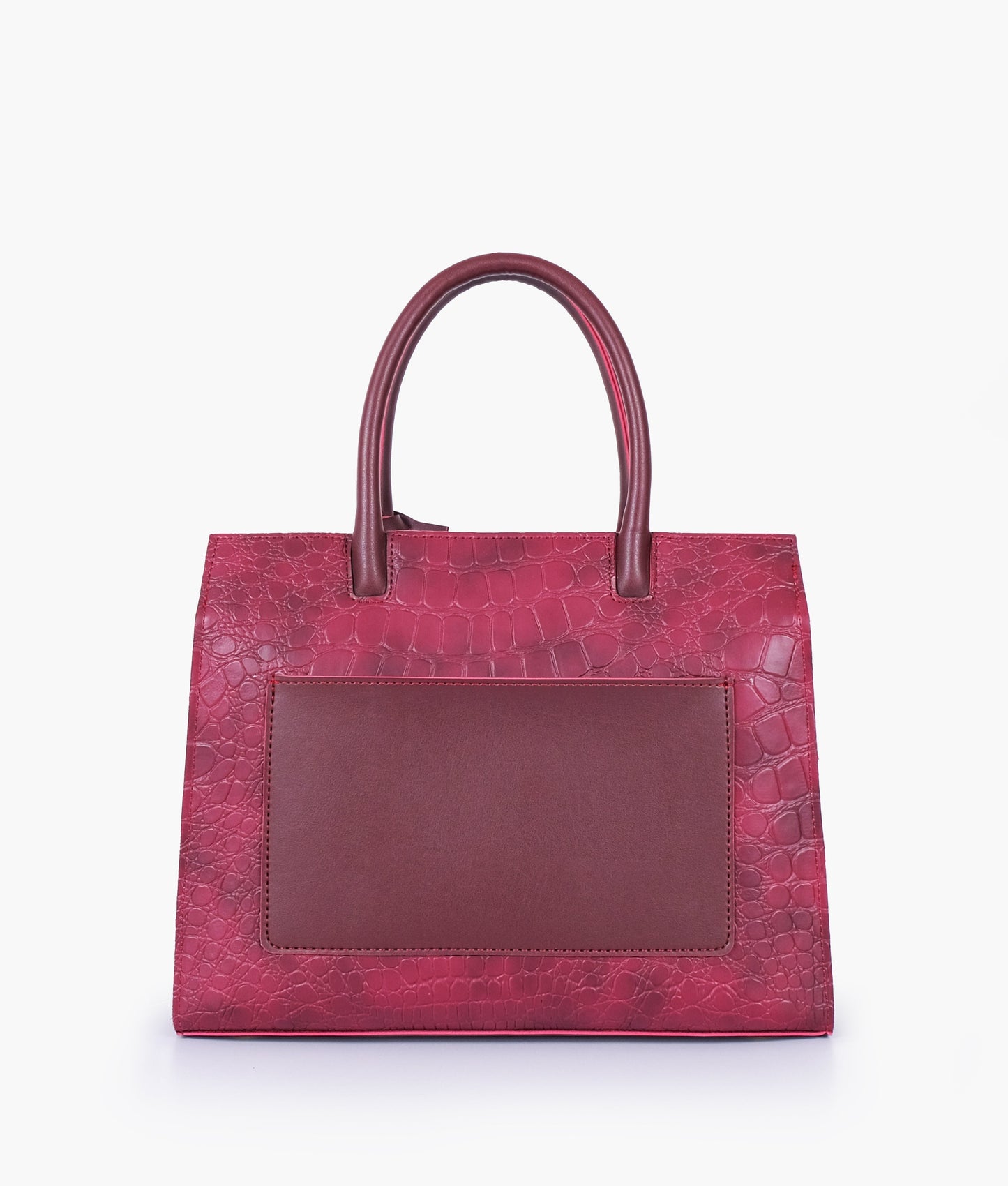 Red crocodile vintage handbag