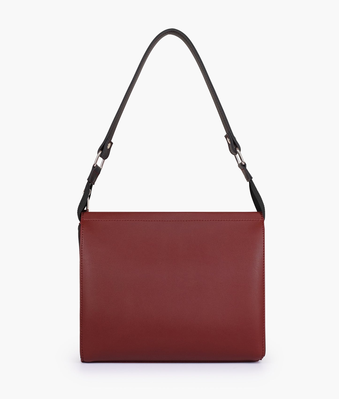 Red and black trio twist handbag