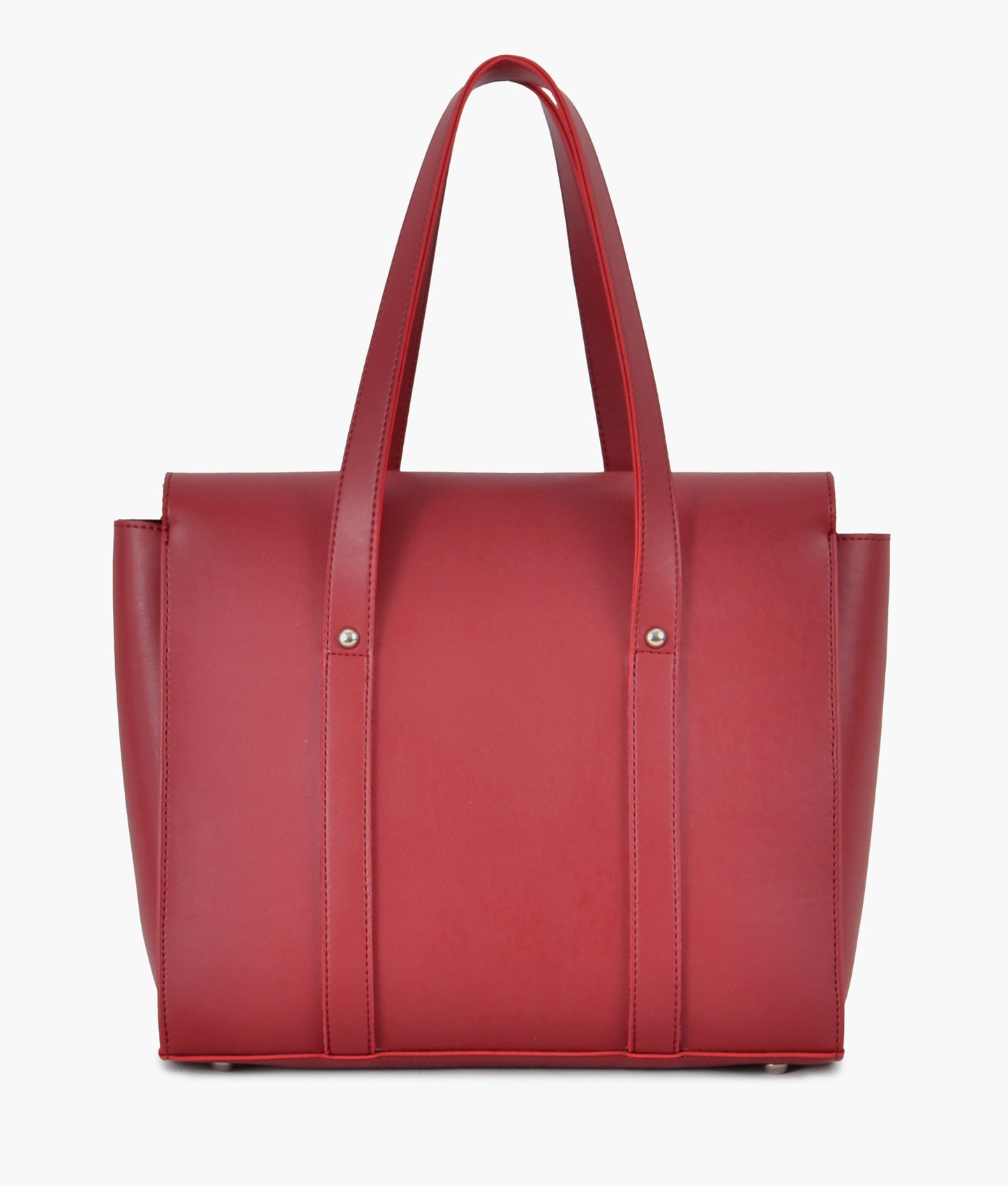 Red carry-all satchel bag