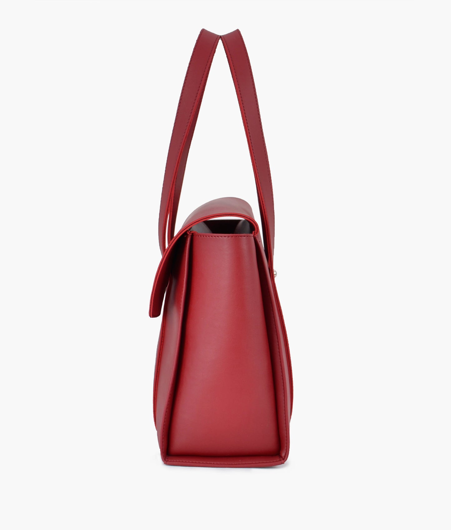 Red carry-all satchel bag