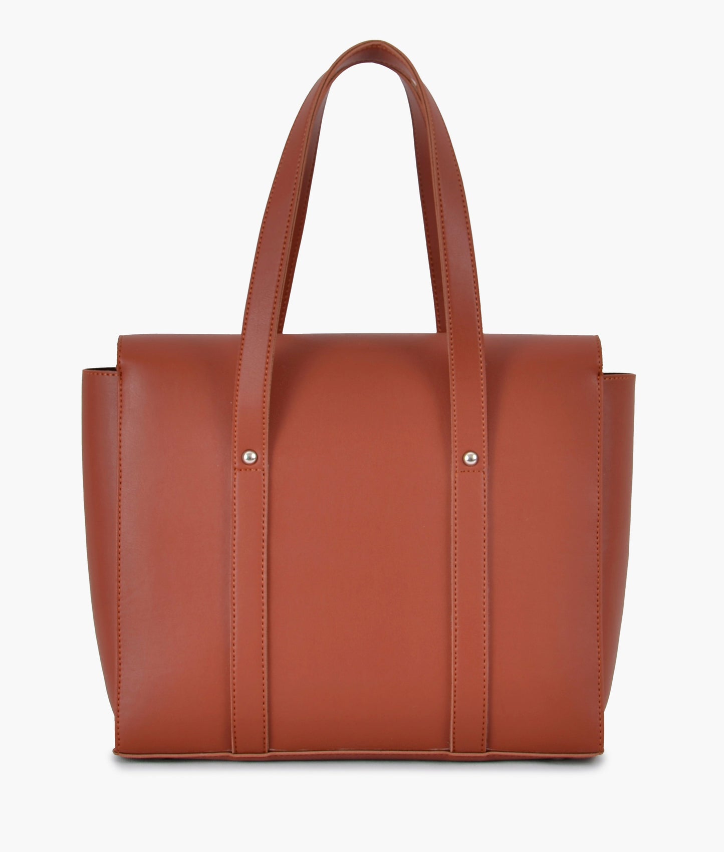 Rust carry-all satchel bag